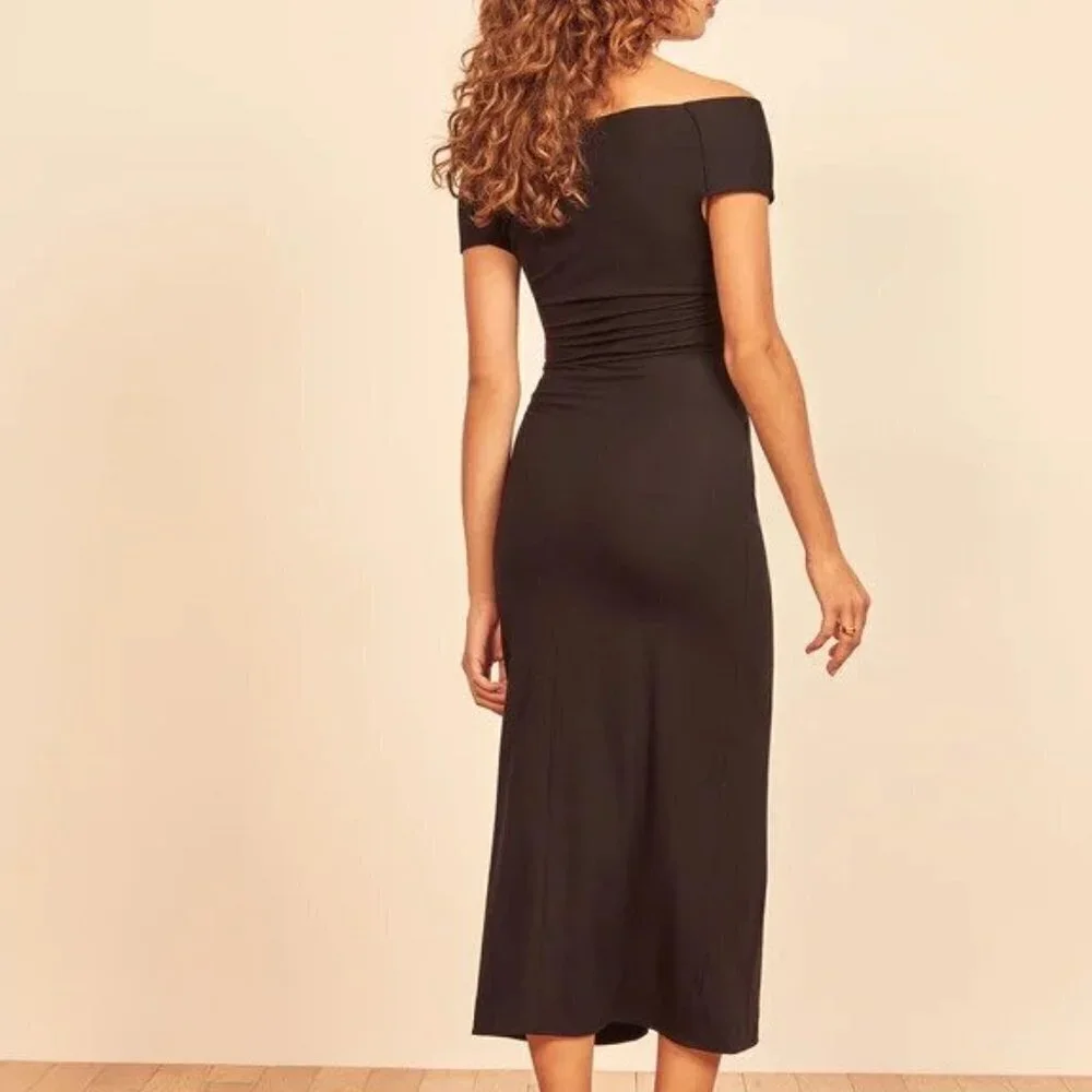 Reformation Cormac Dress in Black size XS NWT - Picture 2 of 10